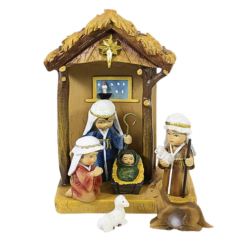 Roman Stable W/Children Nativity Set 11 - - SBKGifts.com