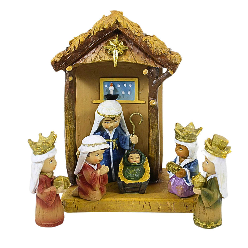 Roman Stable W/Children Nativity Set 11 - - SBKGifts.com