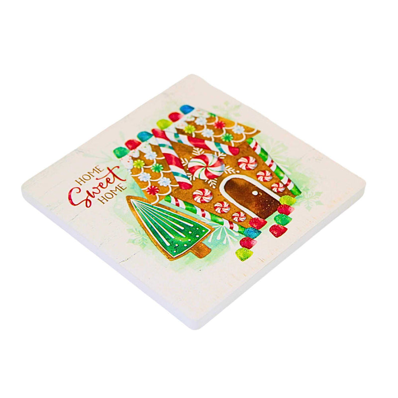 Coasterstone Home Sweet Gingerbread Home Coaster - - SBKGifts.com