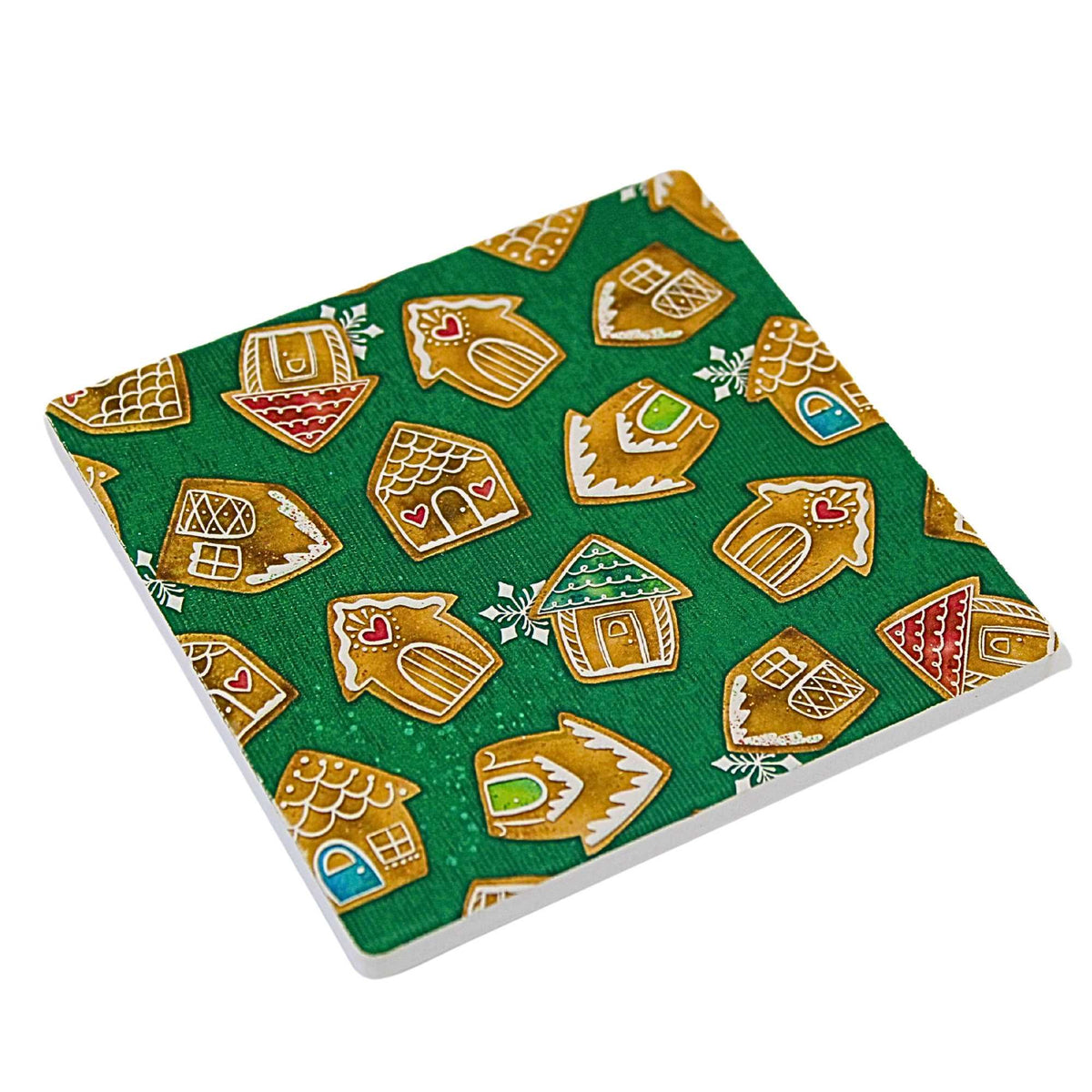 Coasterstone Gingerbread Houses Square Coaster - - SBKGifts.com