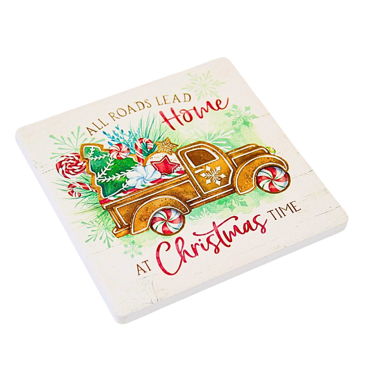 Coasterstone All Roads Lead Home Square Coaster - - SBKGifts.com