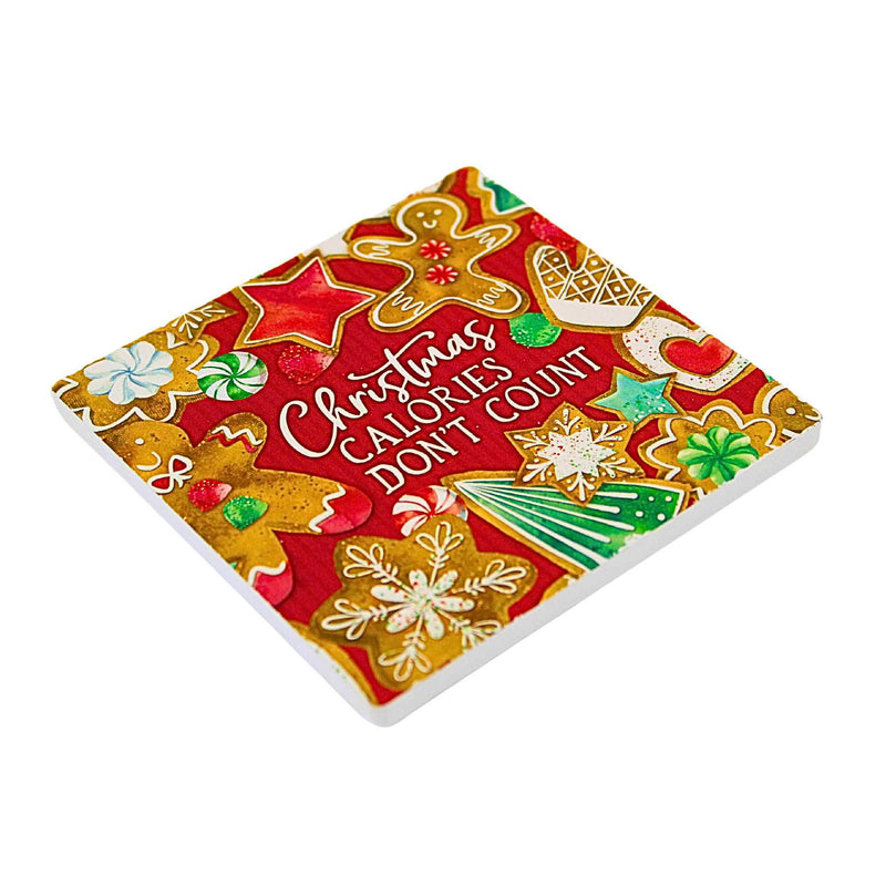 Coasterstone Calories Don't Count Coaster - - SBKGifts.com