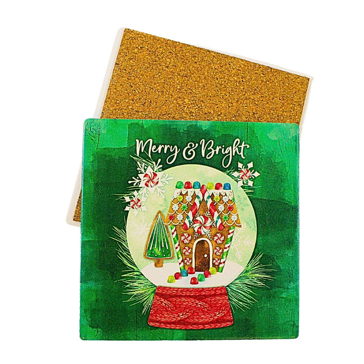 (62867) Merry & Bright Snowglobe Coaster