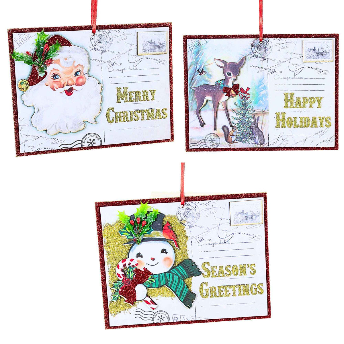 (62881) Postcard Ornaments