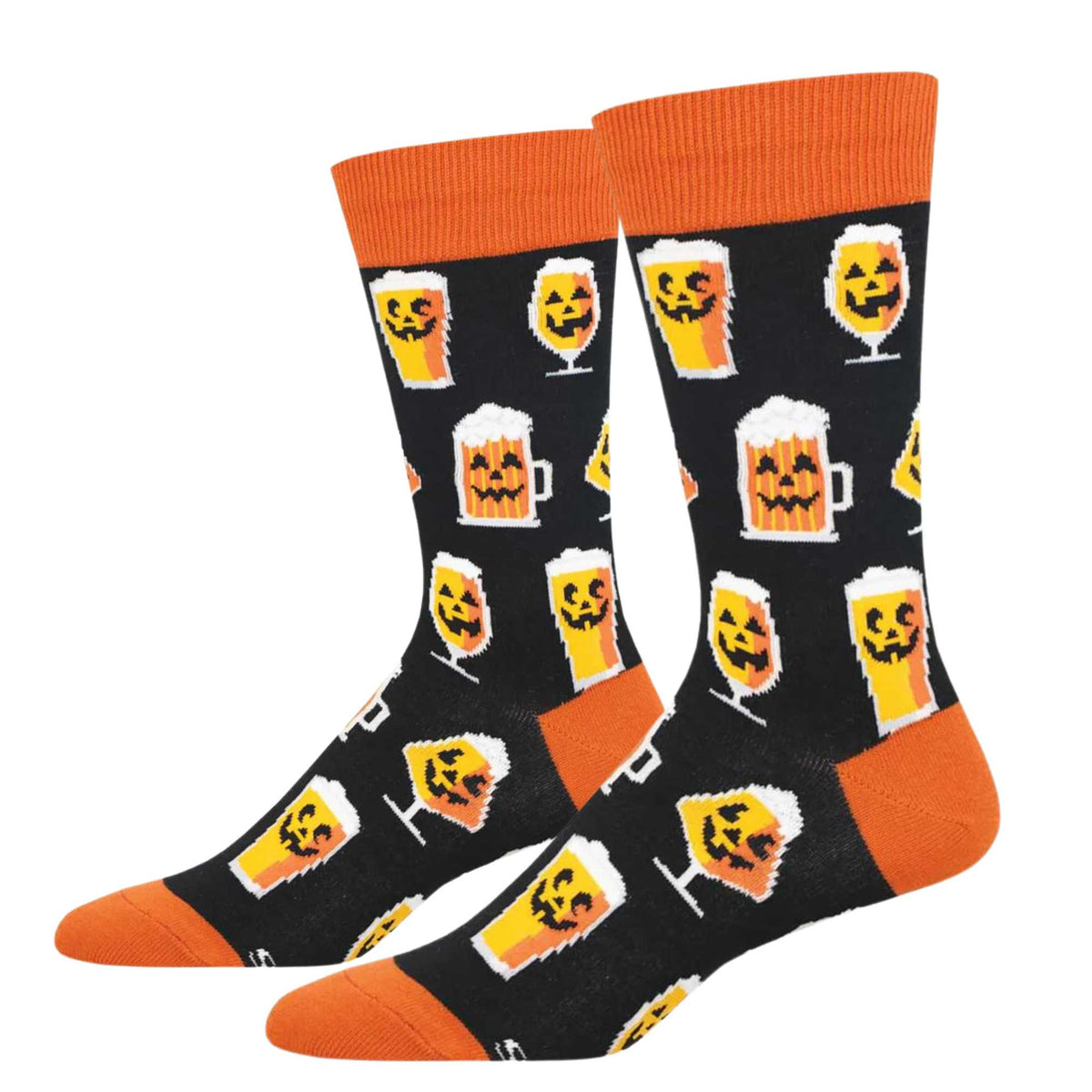 (62899) Pumpkin Beer Black Socks