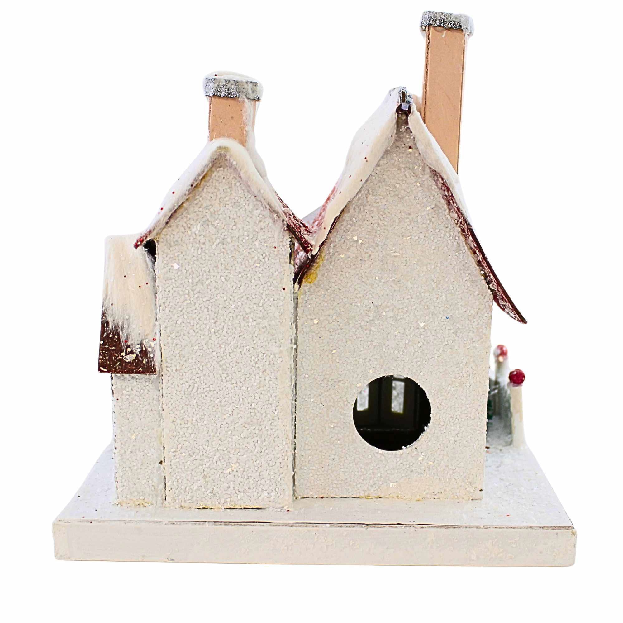 Cody Foster 8.00In Santa's House, Paperboard, Village Putz Retro