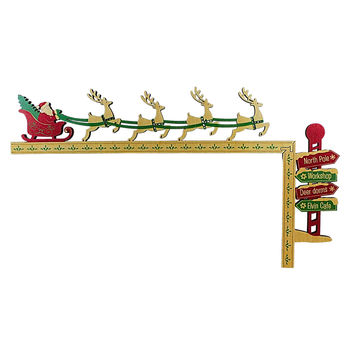 (62932) Santa Door Frame Decor
