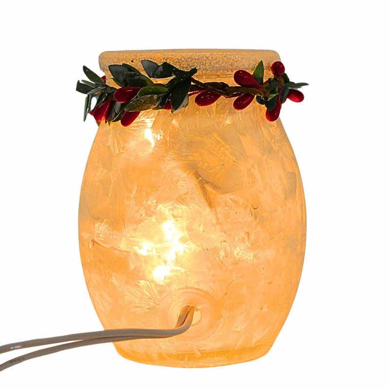 Stony Creek Holly & Cardinals Pre-Lit Small Jar - - SBKGifts.com