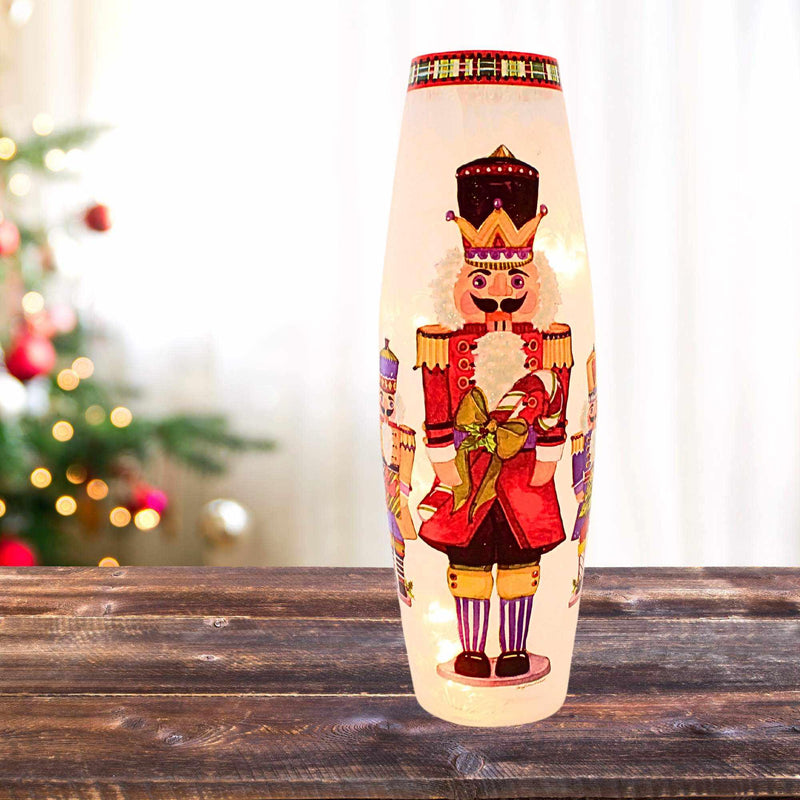 Stony Creek Nutcracker Pre-Lit Large Vase - - SBKGifts.com