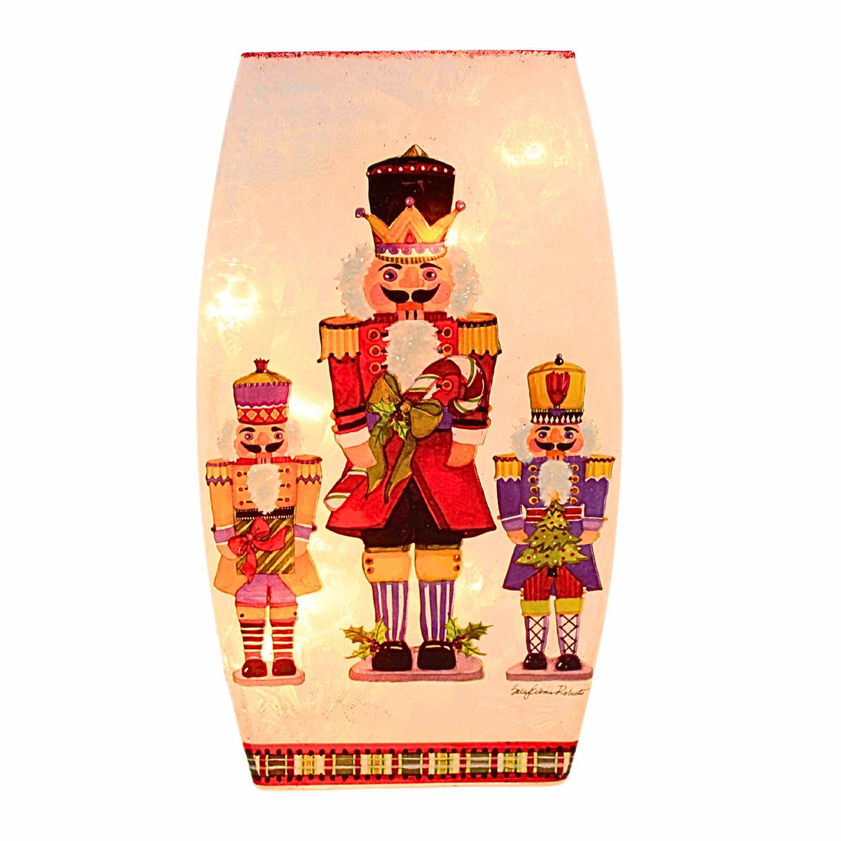 (62967) Nutcracker Pre-Lit Medium Vase