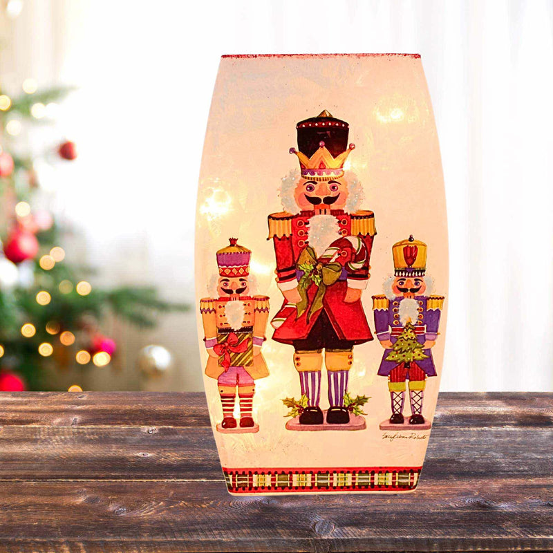 Stony Creek Nutcracker Pre-Lit Medium Vase - - SBKGifts.com