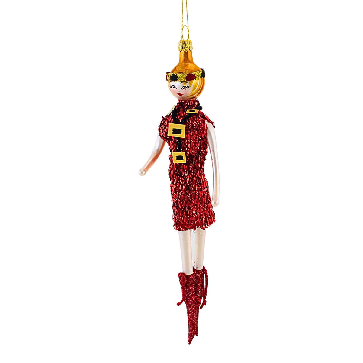 (62991) Trixie In Glam Boots N' Red Dress