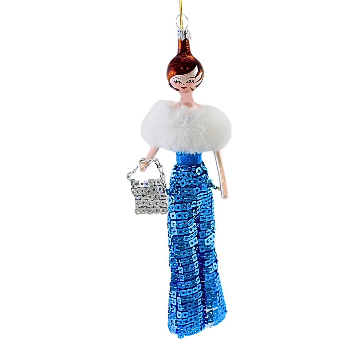 (62998) Zsa Zsa In Aqua Sequin Ballgown