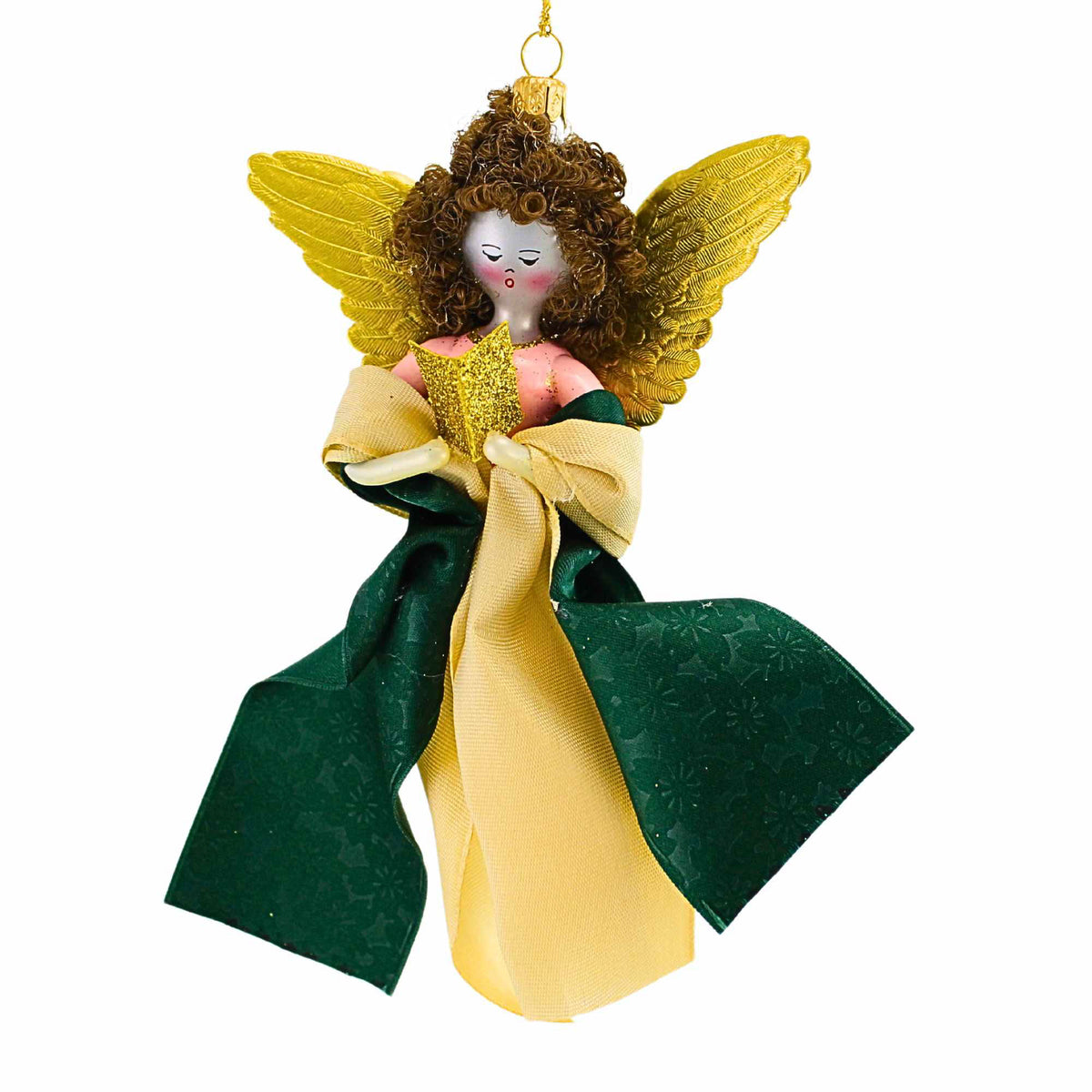 (63070) Gold Nativity Light Angel W Hymn Book