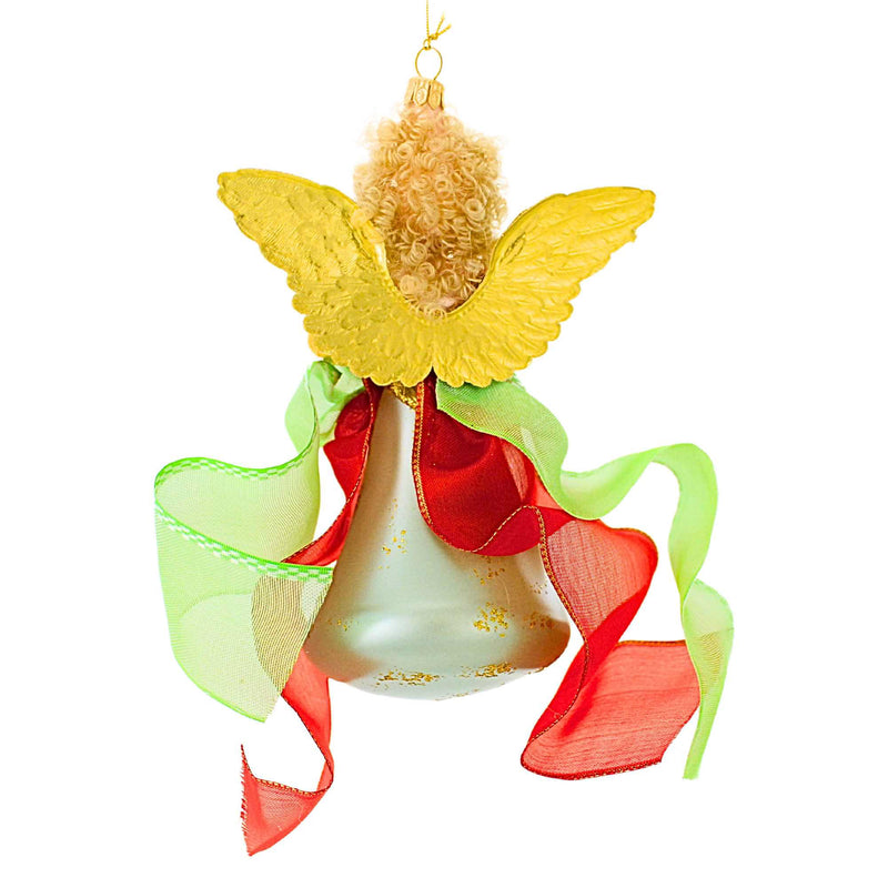 De Carlini Italian Ornaments Christmas Day Candlelight Angel - - SBKGifts.com