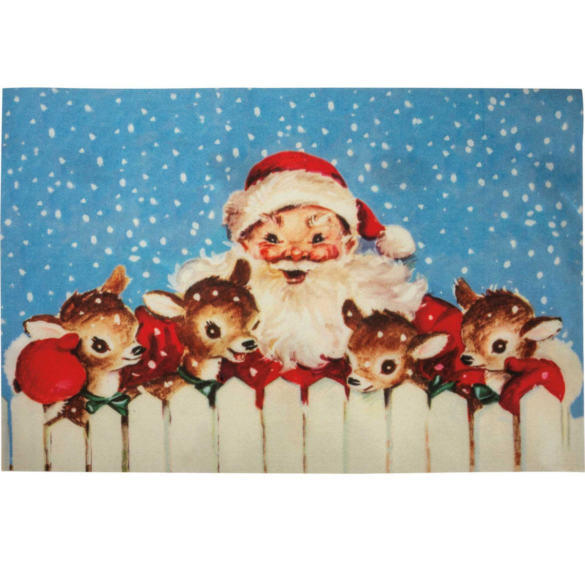 (63162) Santa & Reindeer Door Mat