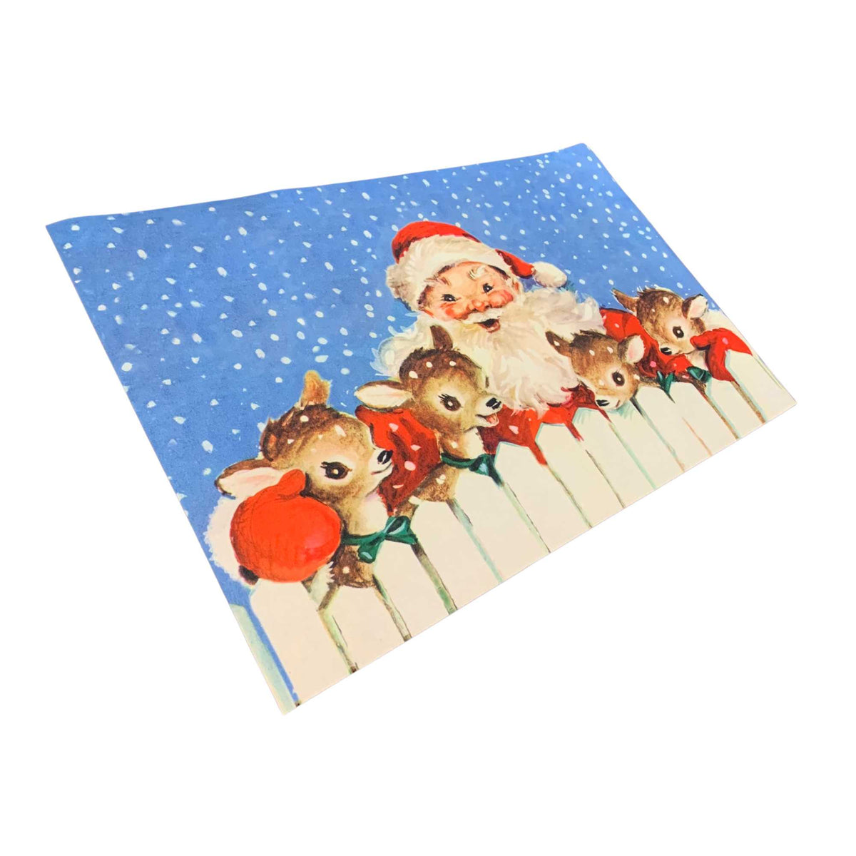Primitives By Kathy Santa & Reindeer Door Mat - - SBKGifts.com