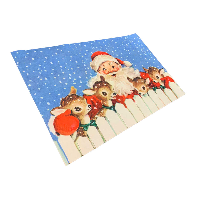 Primitives By Kathy Santa & Reindeer Door Mat - - SBKGifts.com