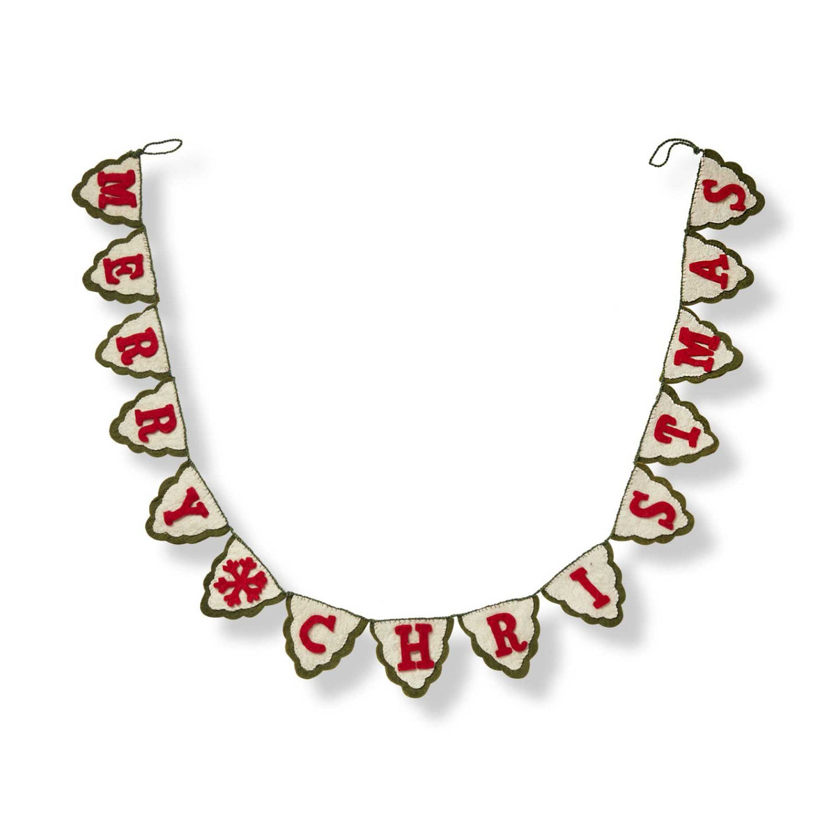 (63181) Merry Christmas Applique Banner