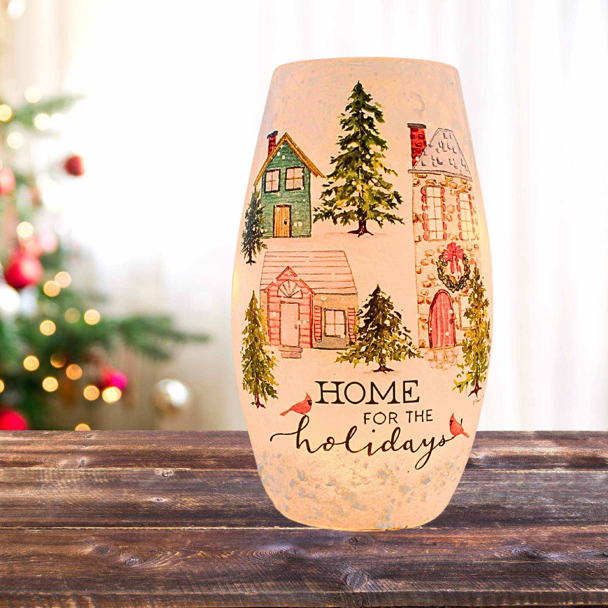 Stony Creek Home For The Holidays Pre-Lit Vase - - SBKGifts.com