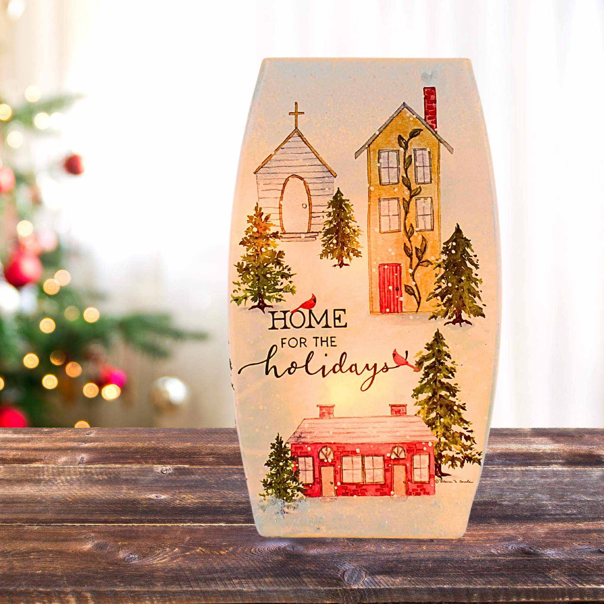 Stony Creek Home For The Holidays Med Pre-Lit Vase - - SBKGifts.com