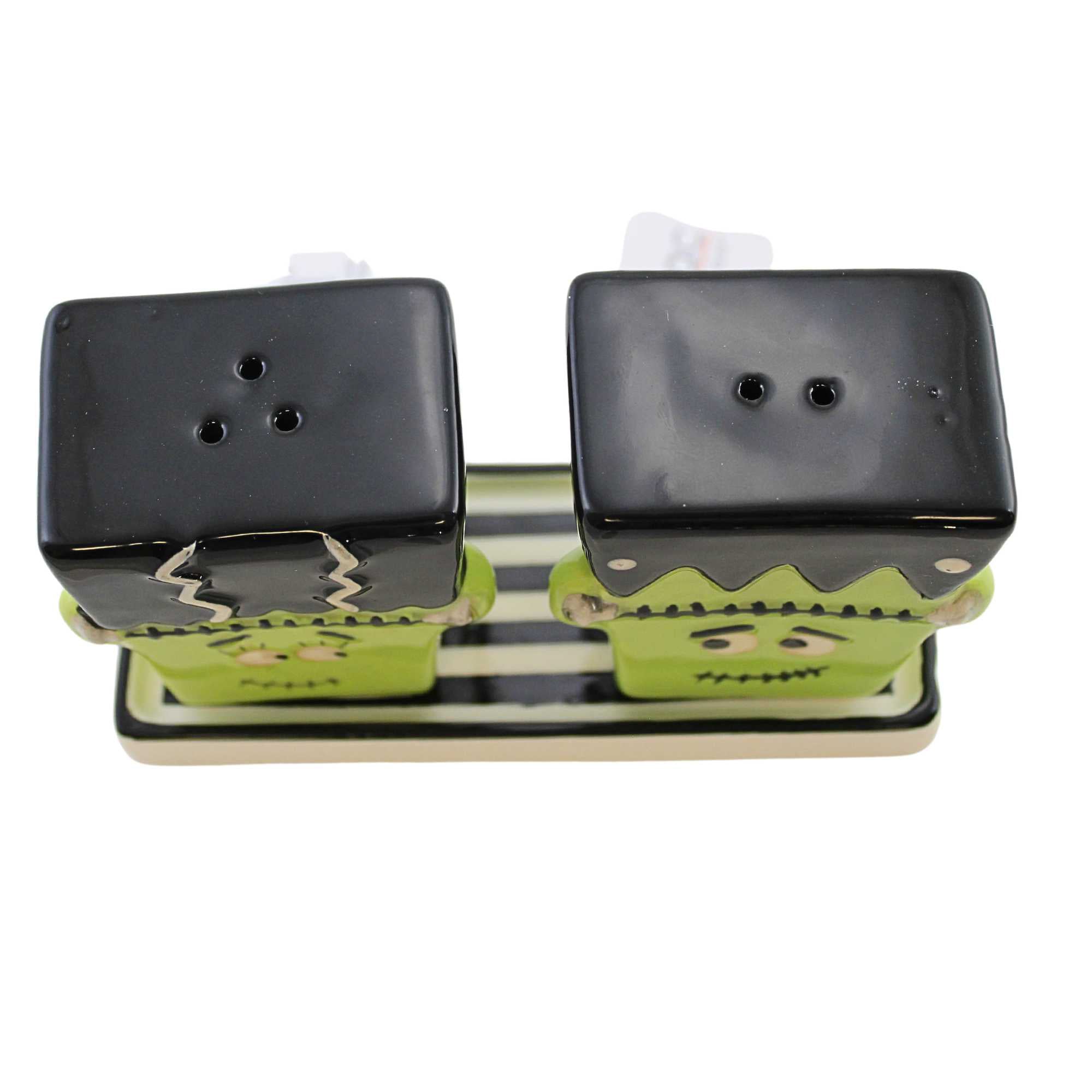 Transpac 2.75In Frankenstein & Bride Salt & Pepper, Dolomite