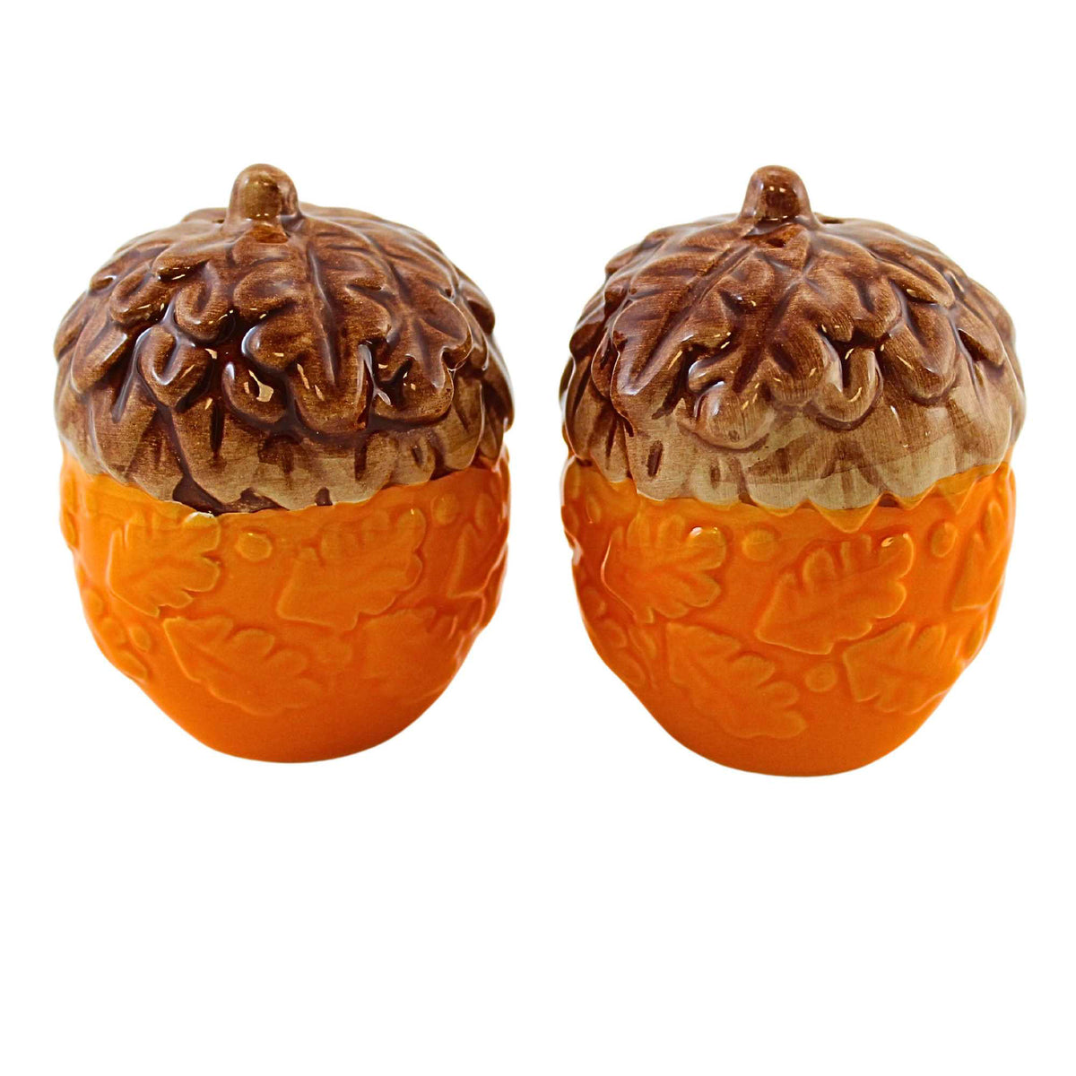 (63220) Patterned Acorn Salt & Pepper Shaker Set