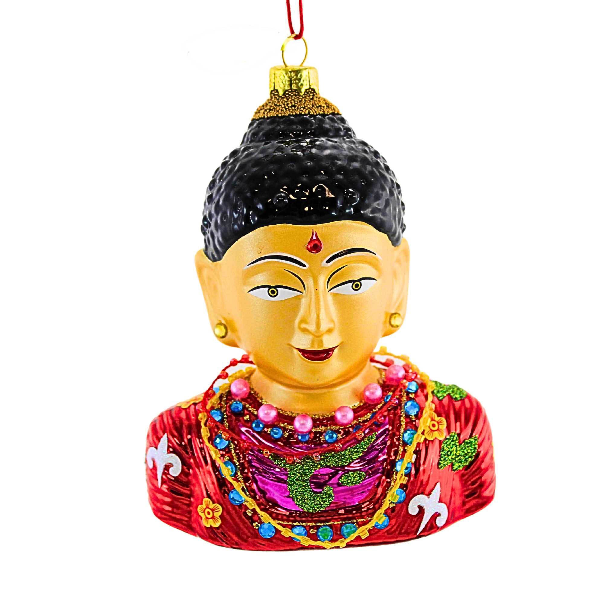 Cody Foster 4.75In Buddha Bust, Glass, Religious Teacher Go8049