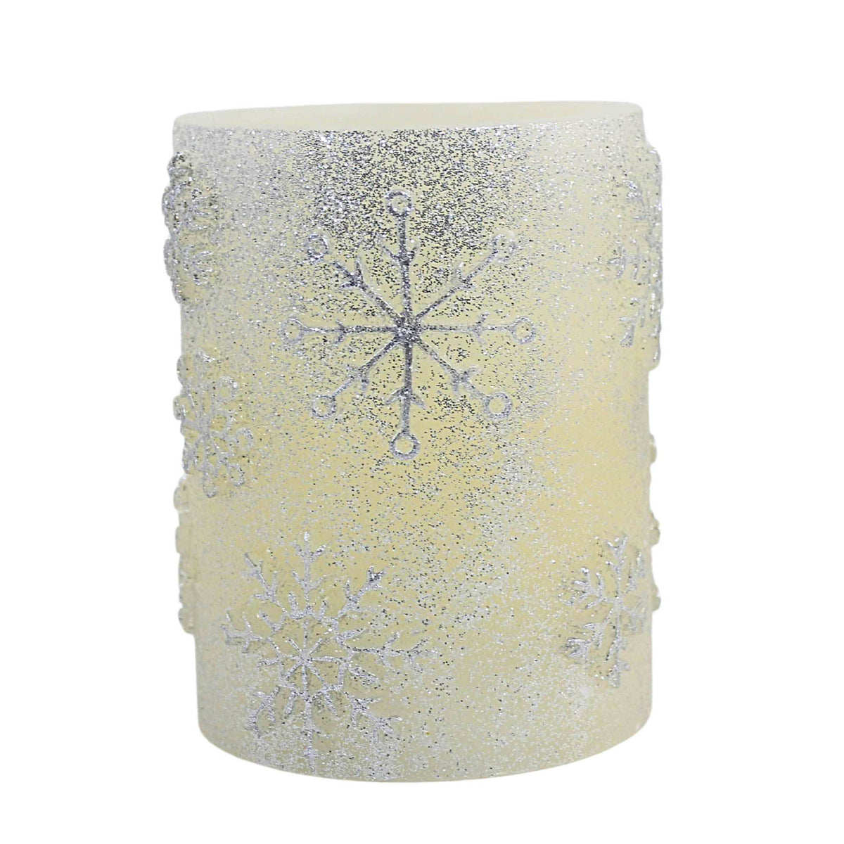 (63269) Snowflake Pillar Candle