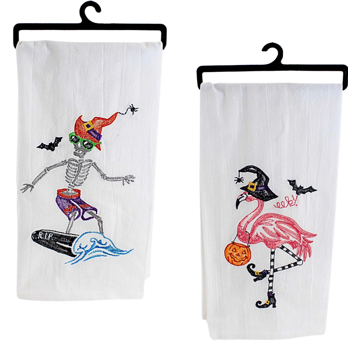 (63278) Flamingo/Skeleton Hand Towel