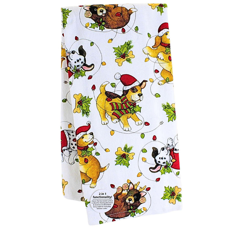 Kay Dee Designs Puppy Dog Christmas Kitchen Towel Set - - SBKGifts.com