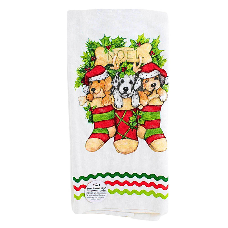 Kay Dee Designs Puppy Dog Christmas Kitchen Towel Set - - SBKGifts.com
