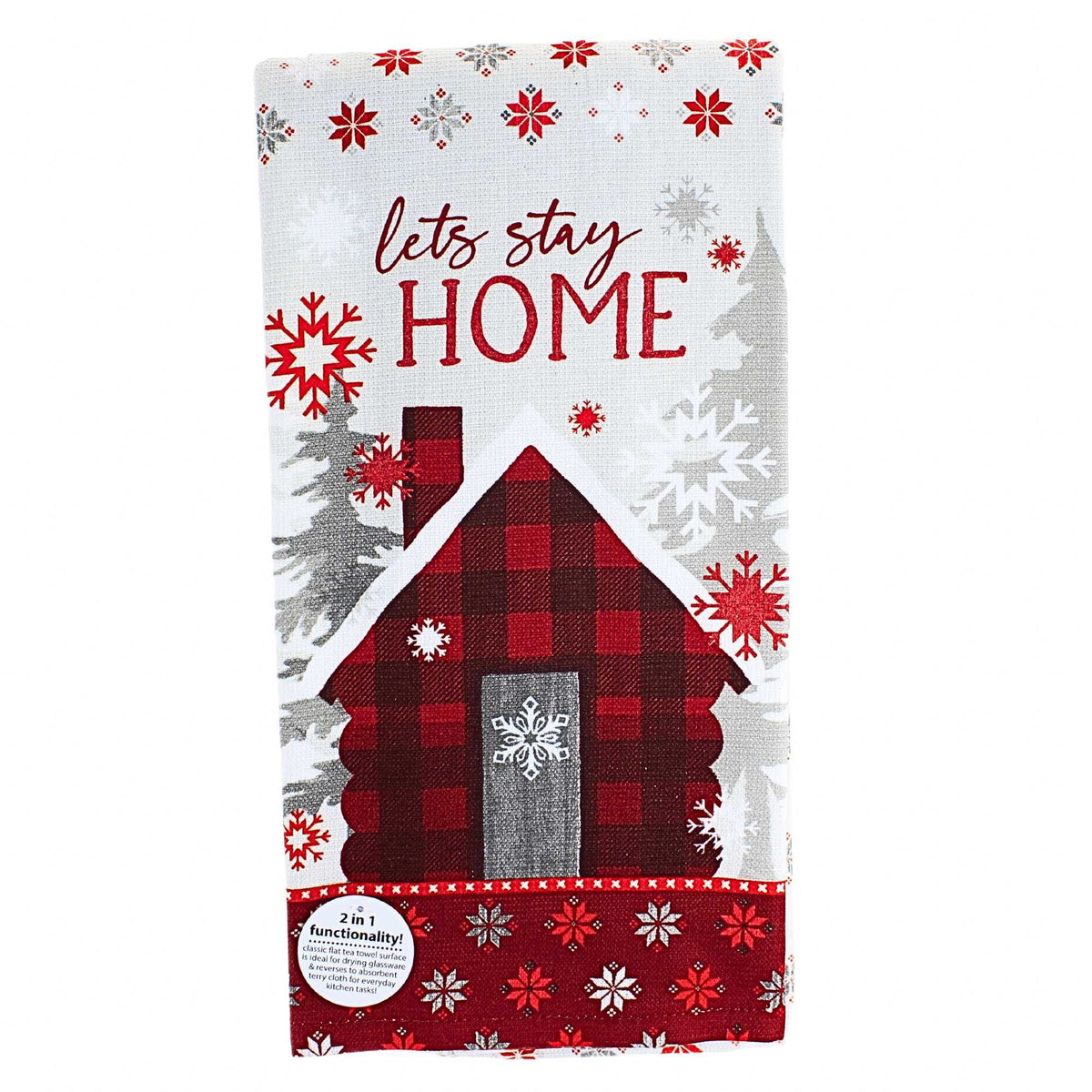 Kay Dee Designs Lets Stay Home For Christmas Kitchen Towel Set - - SBKGifts.com