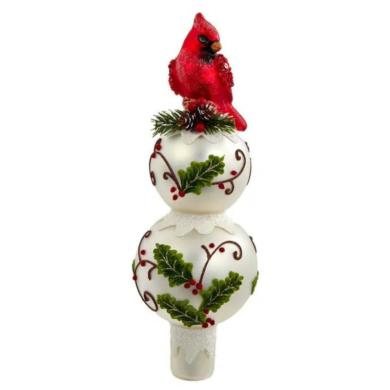 (63295) Holly And Cardinal Tree Topper
