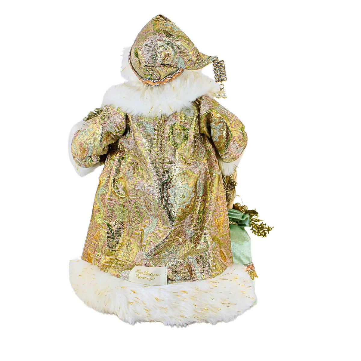 Karen Didion Sage Elegance Santa Lighted - - SBKGifts.com