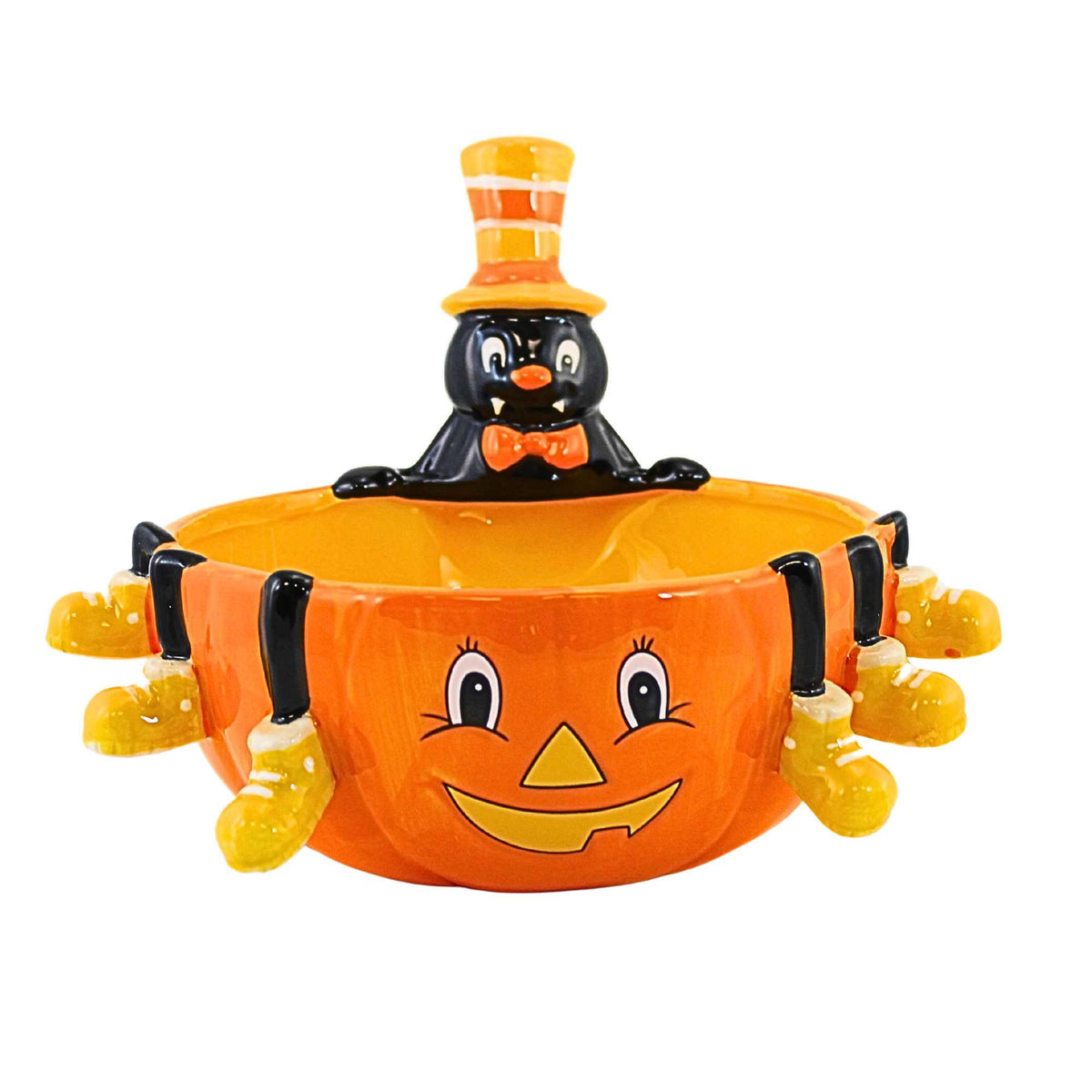 (63323) Spider & Pumpkin Candy Bowl