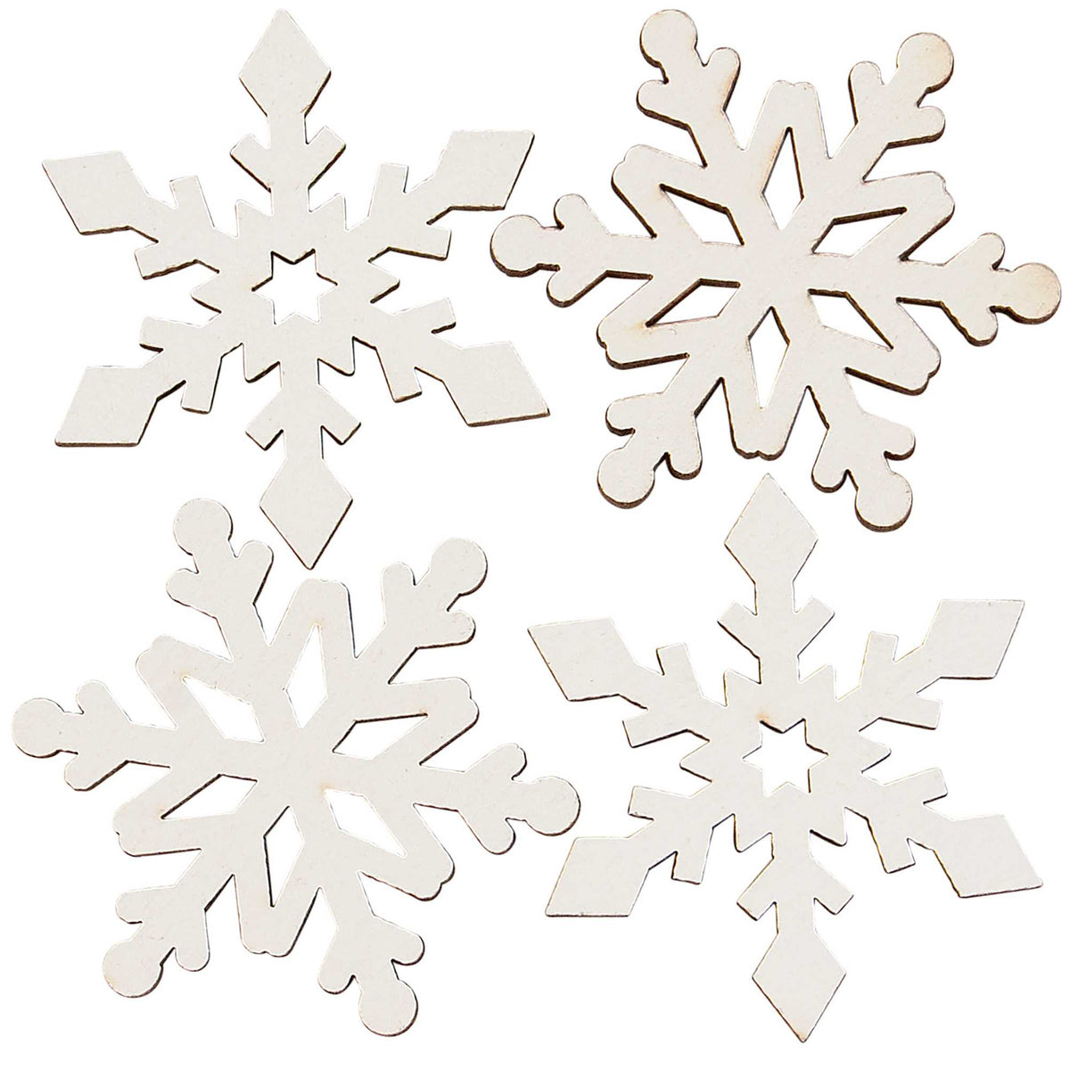 (63369) Wooden Snowflake Set