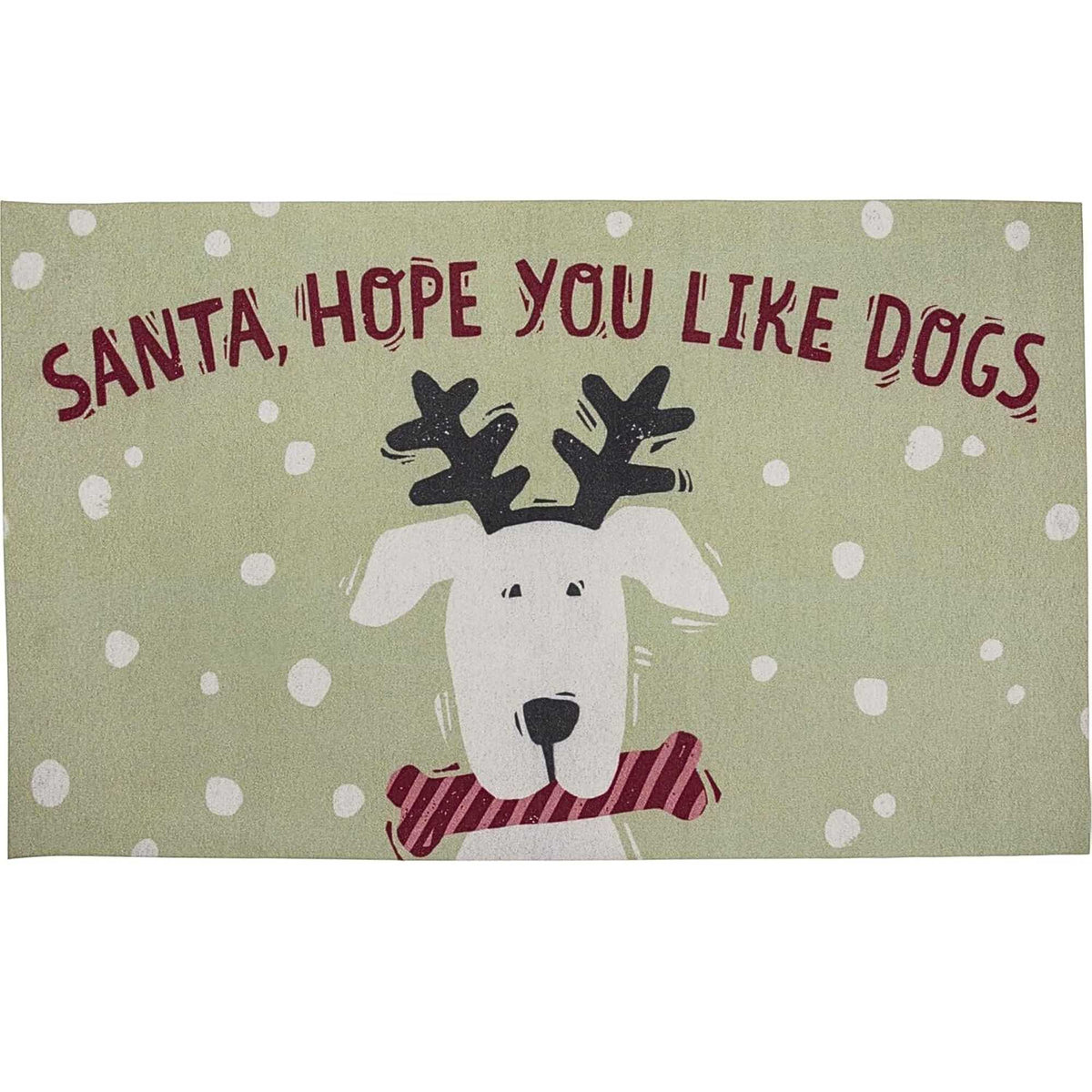 (63375) Santa Hope You Like Dogs Rug