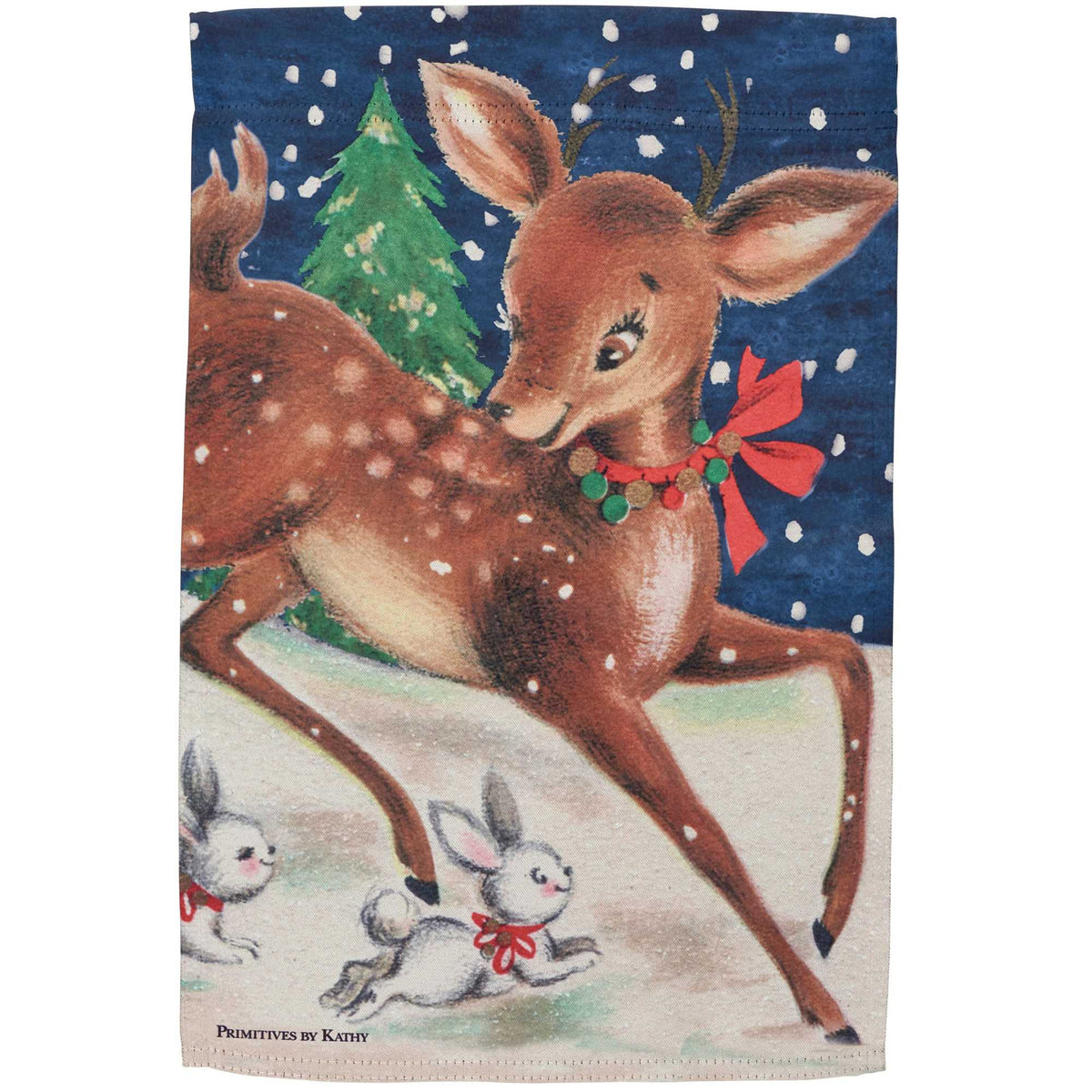 (63381) Christmas Deer Garden Flag