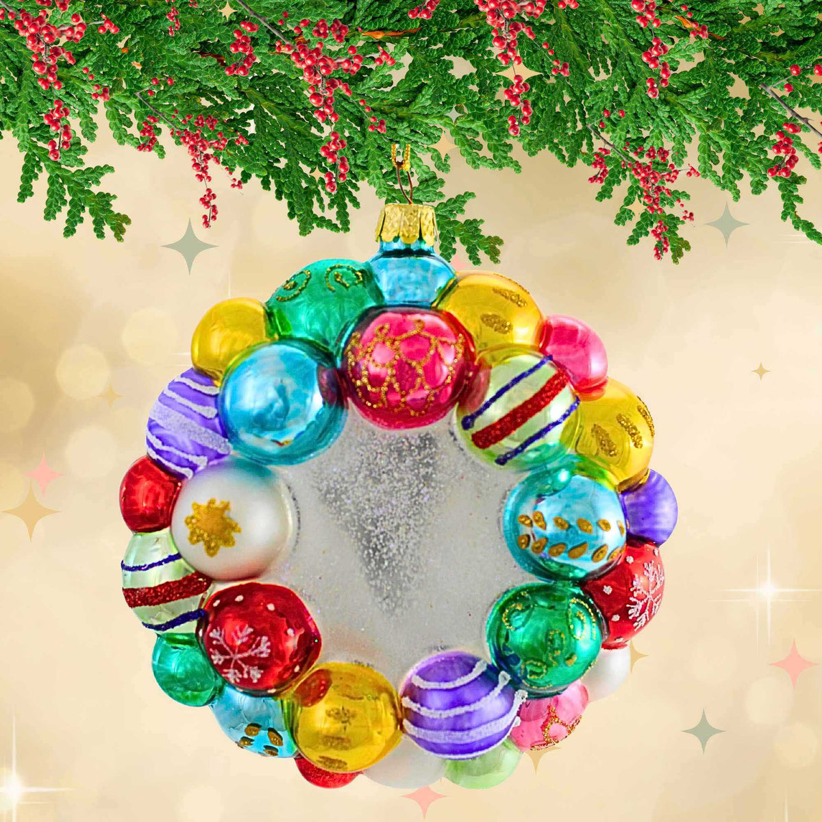 Cody Foster Ornament Wreath Multi Colored - - SBKGifts.com