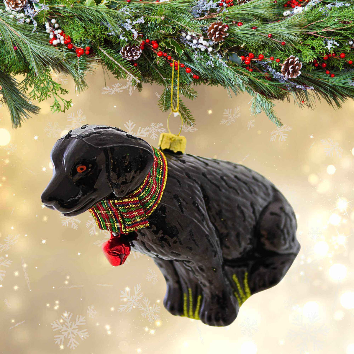 Cody Foster Festive Black Lab - - SBKGifts.com