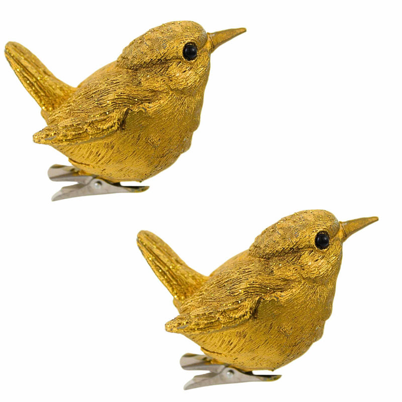 Craftoutlet.Com Gold Clip-On Birds Ornament - - SBKGifts.com