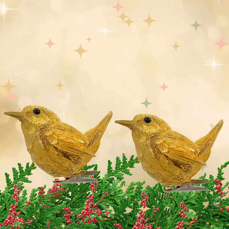Craftoutlet.Com Gold Clip-On Birds Ornament - - SBKGifts.com