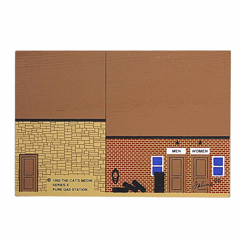Cat's Meow Village Pure Gas Station - - SBKGifts.com