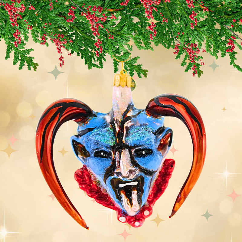 Morawski Blue Face Krampus - - SBKGifts.com