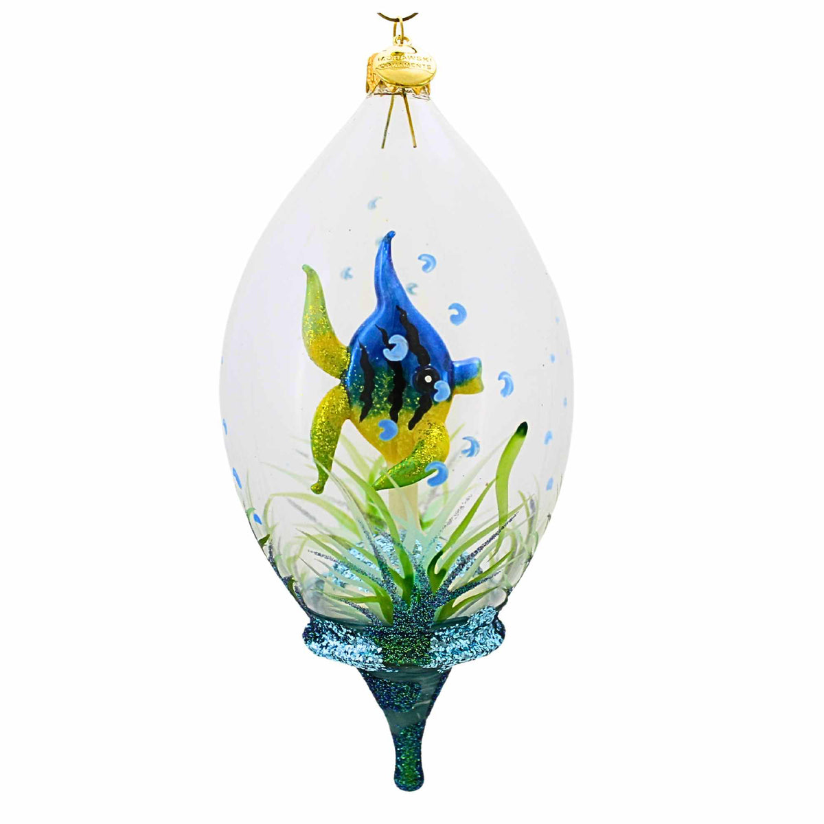 Morawski Blue Angelfish In Dome - - SBKGifts.com