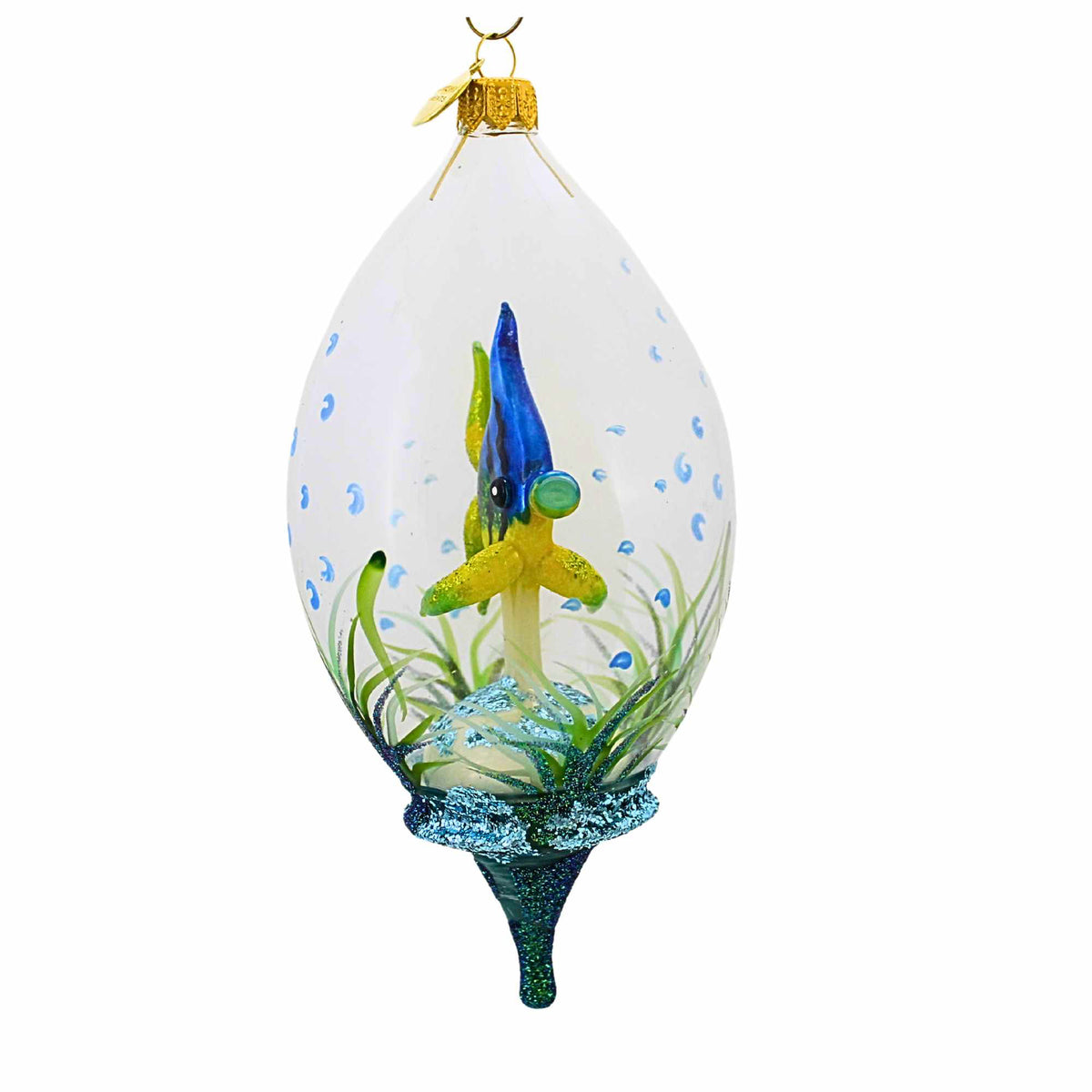 Morawski Blue Angelfish In Dome - - SBKGifts.com