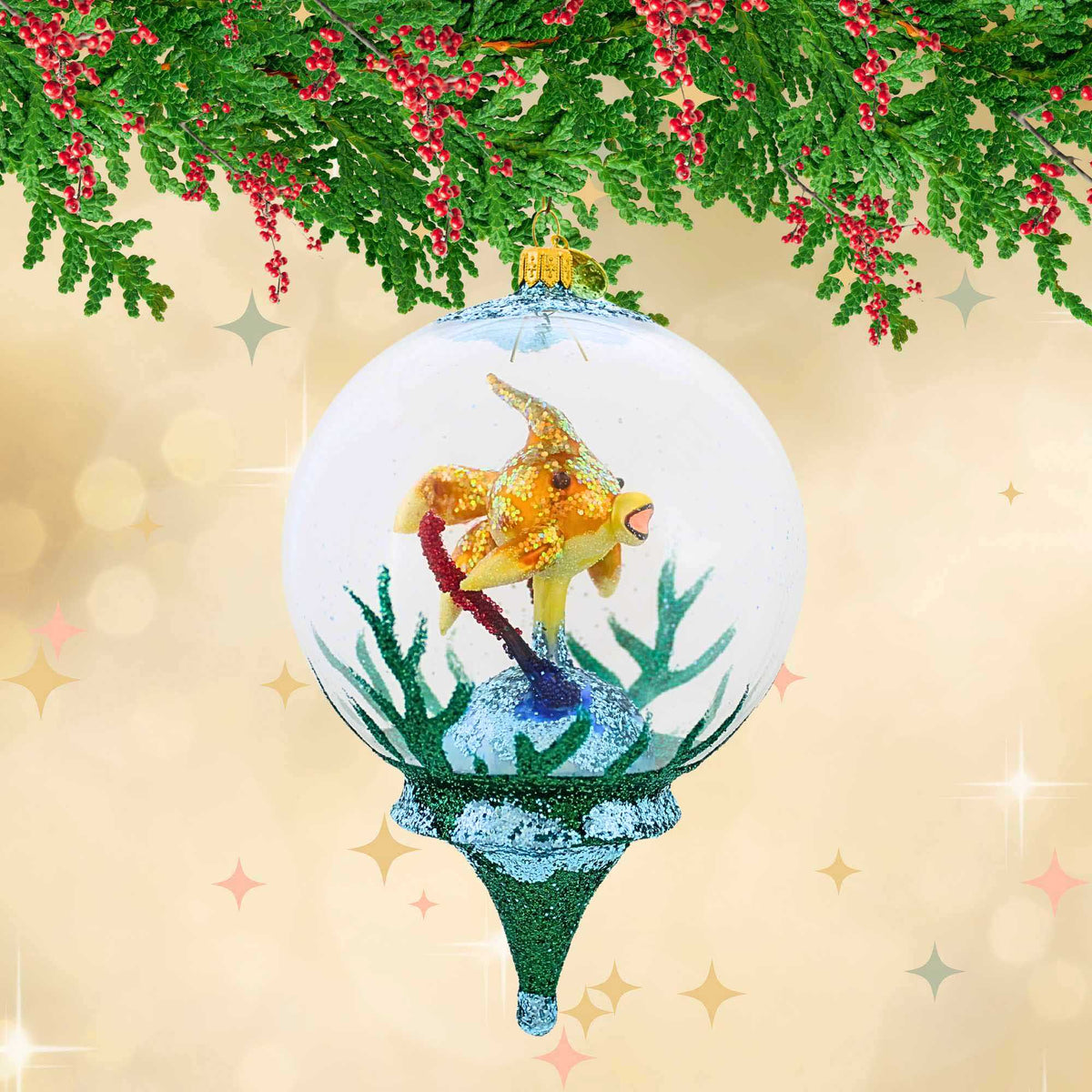 Morawski Fish In Dome Drop - - SBKGifts.com