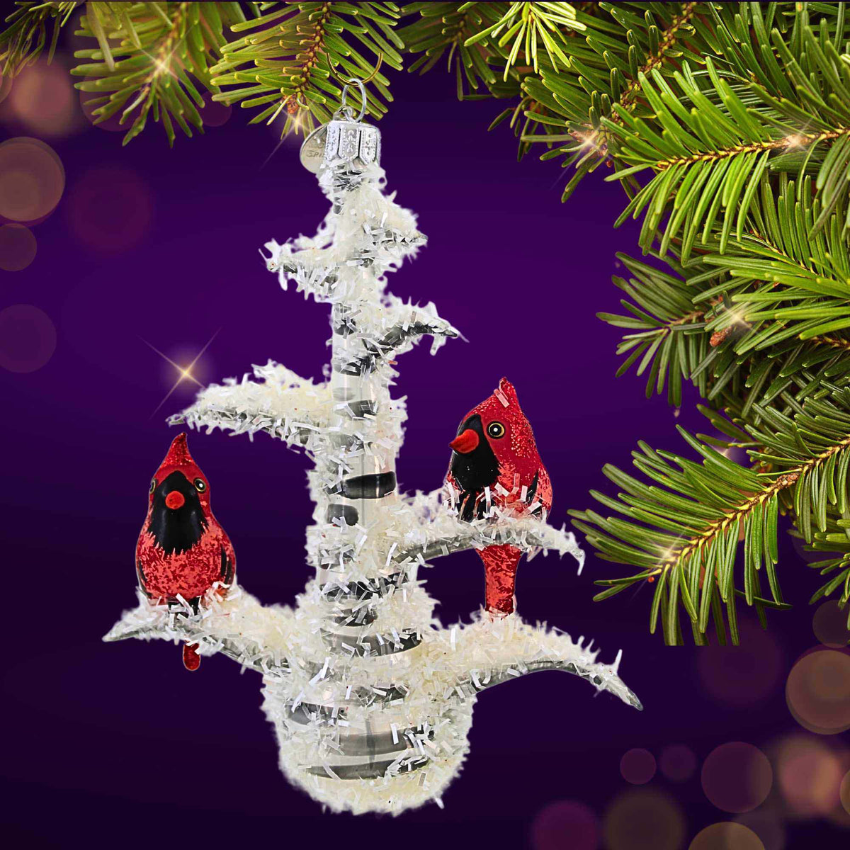 Morawski Cardinal Birds On Birch Tree - - SBKGifts.com