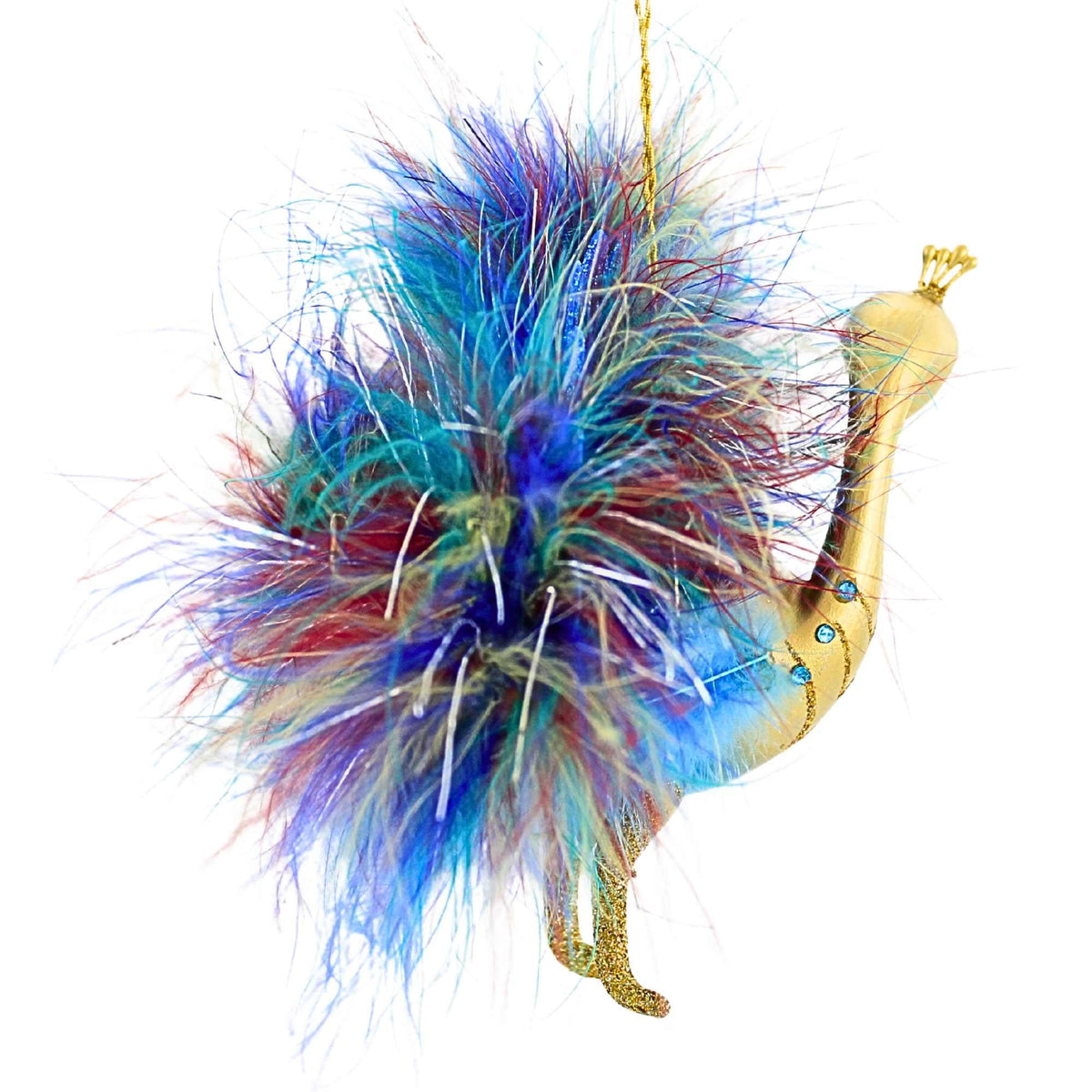 De Carlini Italian Ornaments Peacock Royale - - SBKGifts.com